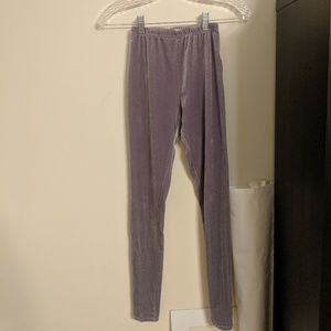 Velvet leggings